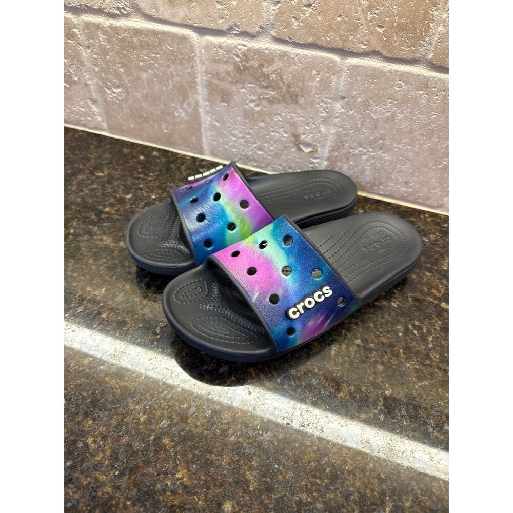 Crocs Classic Slide Out of this World Unisex M6 W8 EUC - Picture 3 of 10